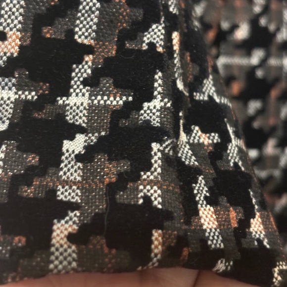 CARRÉ NOIR Italy Velvet Checked Blazer - Picture 4 of 8